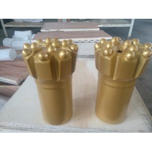 Customize T38 76mm Button Drill Bit With Flat Flower Ballistic Carbide Inserts