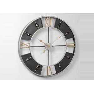 3D Circular Metal Wall Art Clock