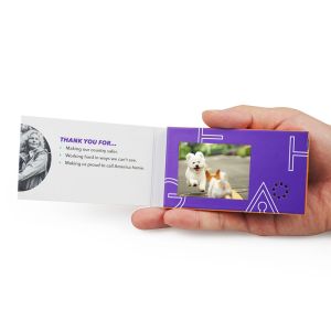 7 inch video brochure LCD video direct mail solution,custom video brochure video