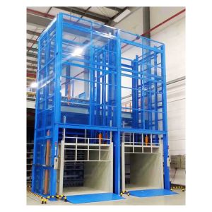 China Fully Caged Cargo Lift 3m 5m 7m 9m Hydraulic Freight Elevator For Warehouse on sale