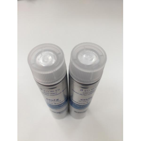 Travel Size ABL Laminated Toothpaste Packaging Tube With Clear Rib Screw Cap