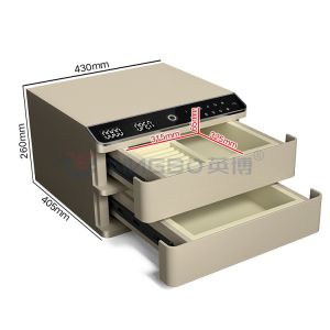 Double Layers Auto Open Safe For Documents And Jewelry With Solid Steel