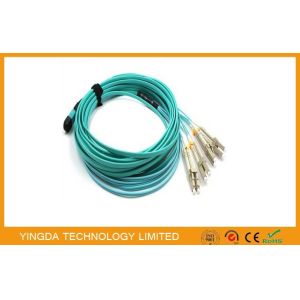 MPO- 8 LC 3 MTP MPO Cable Patch Cord With QSFP + SR4 Optical Transceivers
