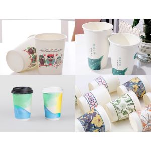 2021 new single PE medium and high speed disposable paper cup manufacturing