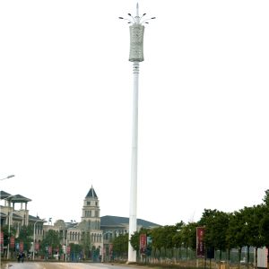 Cheap 35m Landscape High Mast Light Pole Q345 For Traffic Signal for sale