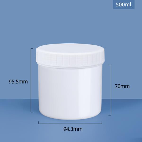 Clear White Butter Storage Small Plastic Jars Canning For Food Powder 30ml-1000ml