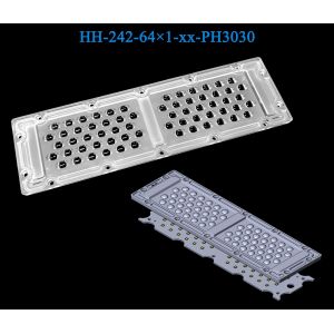 64pcs 3030LEDs Lens 236×70mm Precision Optical Control Multiple Angles Lens For