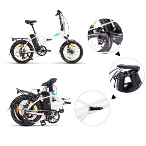 Folding 20" 36V15.6AH, 561WH 5 Assist Modes 25KM/H 24KG