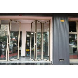 China 1.9mm 3000mm Aluminium Bifold Doors For Building on sale