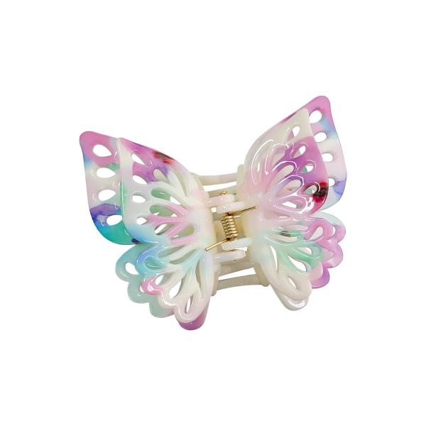 Quality Double hollowed plastic butterfly claw clip wholesale