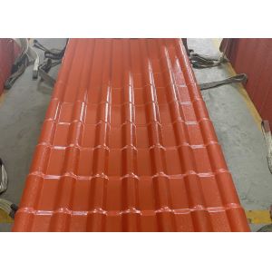 2.5mm Thickness 219mm Pitch Synthetic Resin Roof Tile ASA Surface