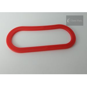 Red Color Shopping Bag Carry Handle , Plastic Handles For Bags 3.5cm Width
