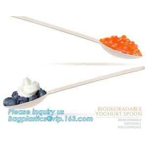 6 inch Tea/Soup/ice cream/tasting spoons Eco-friendly tableware corn starch