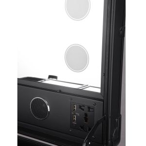 Makeup Trolley With Lights And Mirror , Vanity Mirror Case With Legs Non -