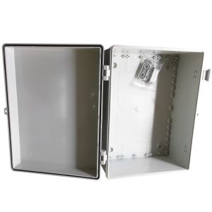 Grey White Waterproof Terminal Junction Box / Hinged Plastic Electrical