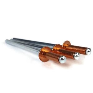 Copper Cap Metal Core Break Pull Mandrel Pop Blind Rivets High Strength