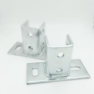 Cheap UL Listed 12 Gauge Silver Steel Strut Channel Installation / Strut Channel Accessories for sale