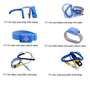 Anti Static ESD Wrist Strap Ground Strap With Alligator Clip Wire
