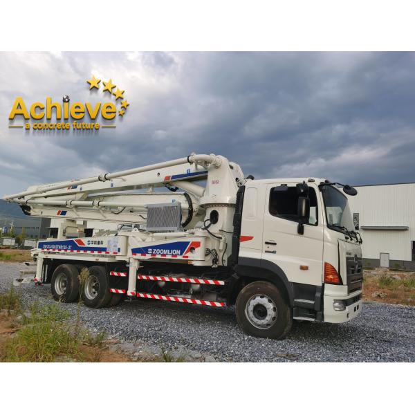 Quality Diesel Used Zoomlion Concrete Pump Truck Mounted 40M Vertical Conveying Distance wholesale