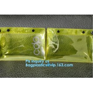 OEM Custom PVC Loop Handle Image Printed Plastic Shopping Bag, Sewing non-woven