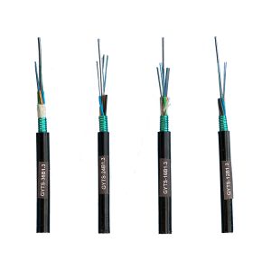 Reliable GYTS Fiber Optic Cable 24 Core Armored Design with Steel Tape and PE