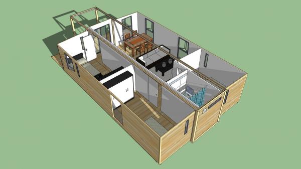 Quality Low Energy Consumption Container House Prefab Houses With Mobile Home Containers wholesale