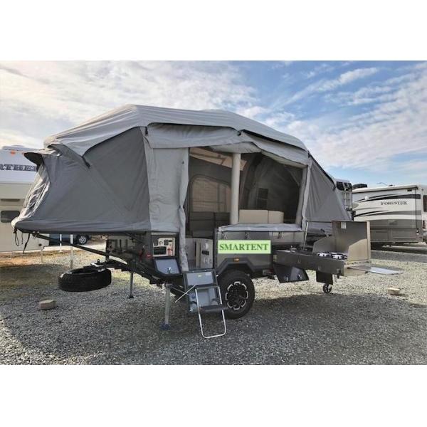 Quality Grey Waterproof Canvas Custom Inflatable Tail Shelter 600*200*160CM wholesale