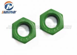 Cheap PTFE Finish Anti Corrosion Hex Head Nuts , DIN934 stainless steel fasteners Green Whitford PTFE for sale