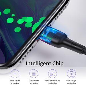 Essager 5A Type C Fast Cable 1M 2M Fast Charging USB 2.0 Data Transfer Type C