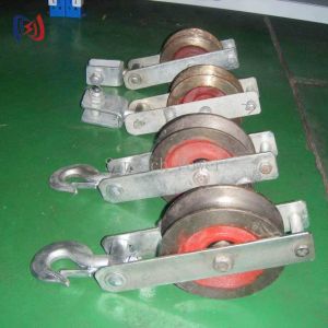 Heavy Duty Grounding Wire Stringing Block with 5kn-150kn Rate Load and