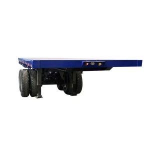 Cheap 2/3 Unit 13 Ton Axles Flat Bed Semi Trailer for Container or Bulk Cargo Transportation for sale