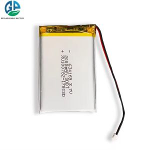 High Discharge Rate Battery 30C Max60C Rechargeable 634169 2000mAh 3.7V Li