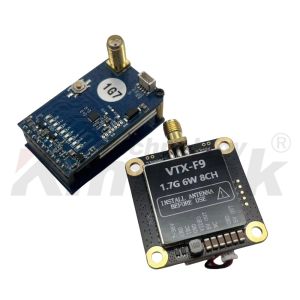 Cheap 1.7G 6W Wireless Video Transmitter and Receiver 8CH Support IRC Tramp 1.7G VTX VRX for sale