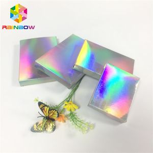 Recyclable Custom Printed Paper Boxes Folding Hologram Gift Card Fleixble