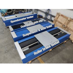 5 In1 Roller Brake Tester Suspension Tester Axle Load Dual Plates Side Slip