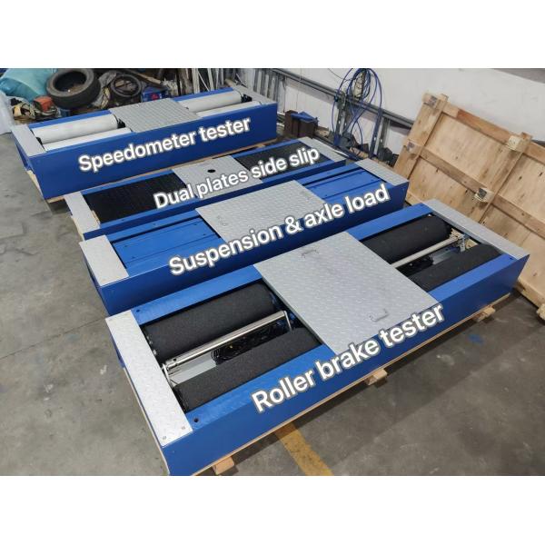 Quality 5-in-1 Roller Brake Tester with 4000kg Max Axle Load, Dual Plate Side Slip, and Industrial Control Computer for Vehicle Test Line wholesale