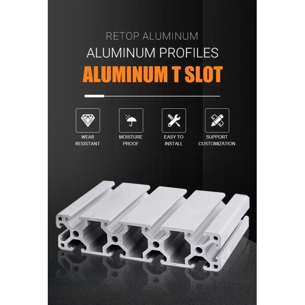 4080 T Slotted Aluminium Extrusion Profile 45 Series Customized