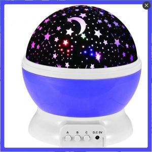 13x13x14cm Starry LED Projector Night Light With 360 Rotation