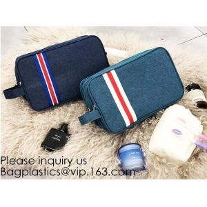 Travel Handy Canvas polyester Men Toiletry Bag Travel Makeup Cosmetic Organizer