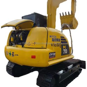 Cheap 7 Ton Komatsu PC70 Used Mini Excavator with Original Hydraulic Cylinder and Valve for sale