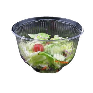 Clear Disposable Salad Containers Bowls With Lids 18oz 48oz 64oz