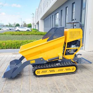 Cheap Cheap Farm Crawler Mini Dumper Truck Hydraulic Skid Steer Trucks Lifting Self-Feeding Dumper for sale