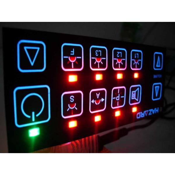 Vandal Resistant Flat Keys Illuminated Backlighting Keyboards Led Membrane