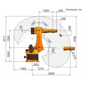 Kuka Kr 500 R2830 MT Electronic Robotic Arm With High Load Capacity