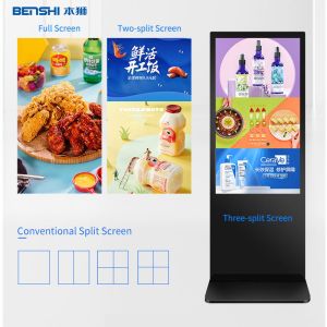 Indoor 43 Inch Touch Screen Kiosk Totem USB Wifi LCD Digital Signage Display