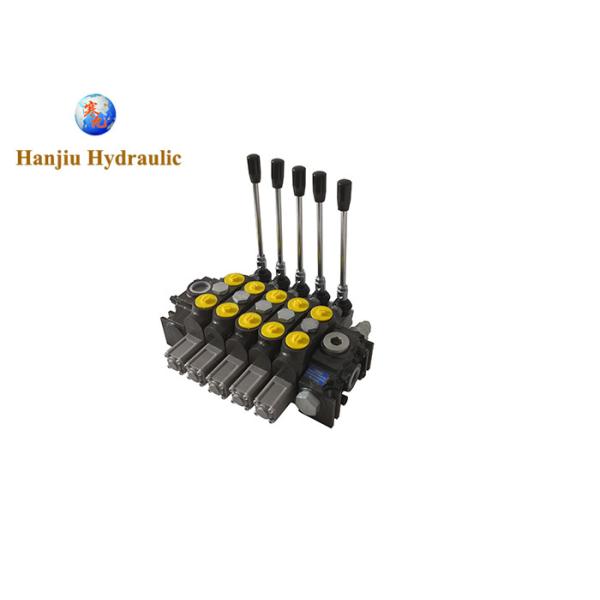 Quality Timber Trucks Hydraulic Motor Control Valve / Hydraulic Directional Valve 5 Section 140 L/Min wholesale