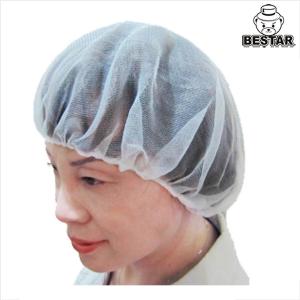 China Disposable Nylon 24 Inch Bouffant Cap Scrub Hats Hairnet For Surgical on sale