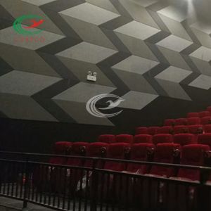 Rectangle Ceiling Noise Reduction Tiles Nontoxic Polyester Fibre