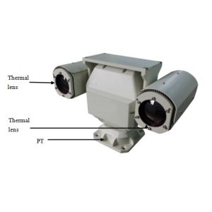Dual Sensor Long Range Thermal Imaging Camera Vehicle Mounted Ptz Surveillance