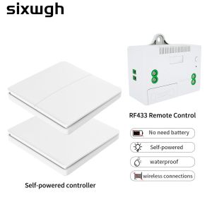 SIXWGH Wireless Wall Switch RF433MHZ RF Wireless Switch